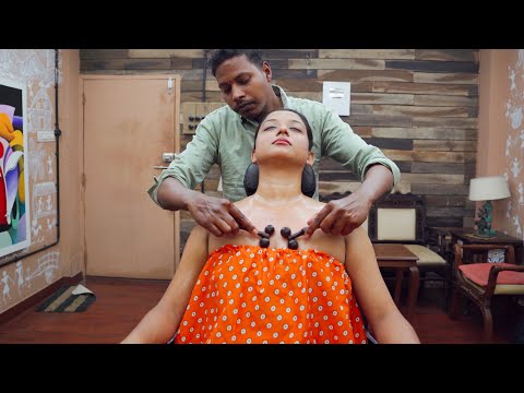 ASMR Hot Oil Shoulder Massage for Relaxation | Indian Massage