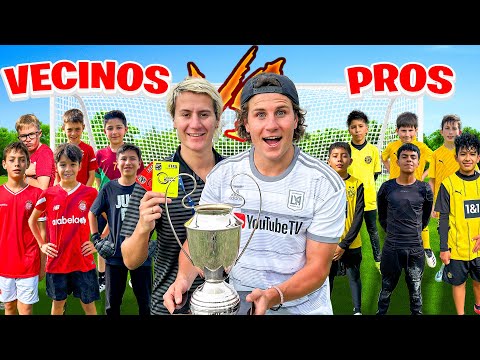 JUGAMOS UN PARTIDO DE FUTBOL! VECINOS VS PROS! Penales definitivos