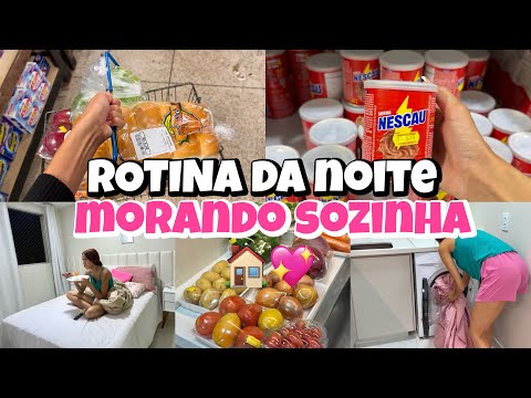 VLOG| fui no mercado| comprei legumes| fiz janta| organizei a geladeira| morando sozinha🏠🛍️✨