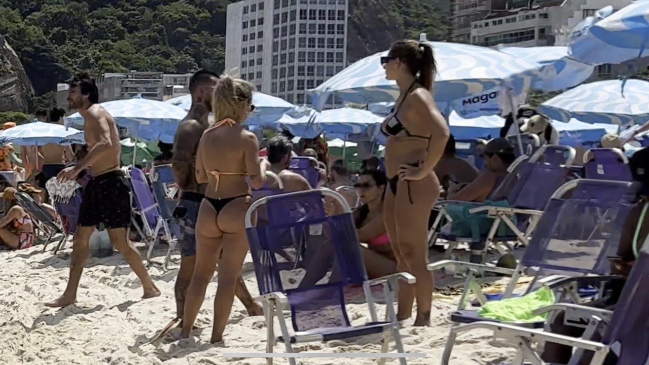 🇧🇷 Hot day at Ipanema beach Brazil | beach walk 4k