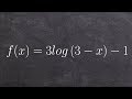 Graphing Logarithmic Functions and Transformations