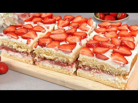 Diesen Kuchen backt jede Deutsche Oma im Sommer. Cremig und fruchtig.