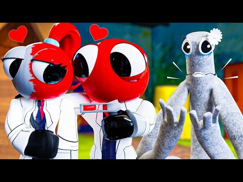 RAINBOW FRIENDS GIRLS, But the COLORS are MISSING! Rainbow Friends 3D Animation