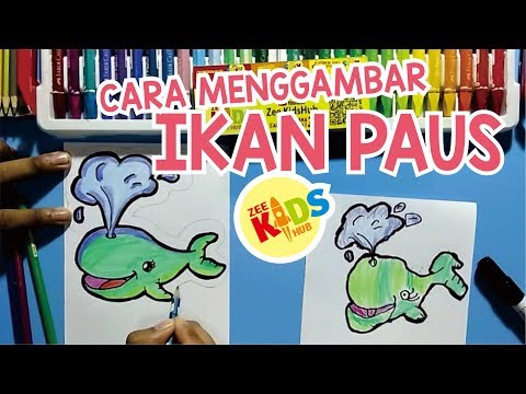  Contoh  Mewarnai Ikan  Paus  Kumpulan Gambar  Bagus