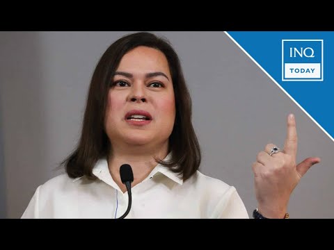 YouTube video thumbnail: Sara Duterte Denies Destabilization Plots, Says Admin Is Insecure