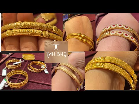 Tanishq new trendy Gold Bangels Designs With Wt And Price |daily wear gold bangels |gold bangel