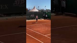 Pablo Carreno Busta practice in Montecarlo ATP Masters 1000