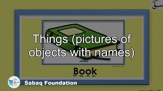 Things (pictures of objects with names)