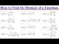Domain of Functions and Radicals