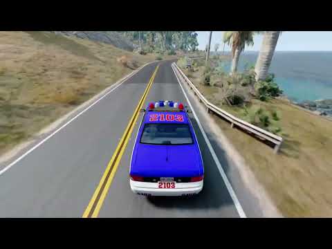 Crashes  Cars – Truck- Police Cars Realistic Physics and Destruction BeamNG.Drive #7