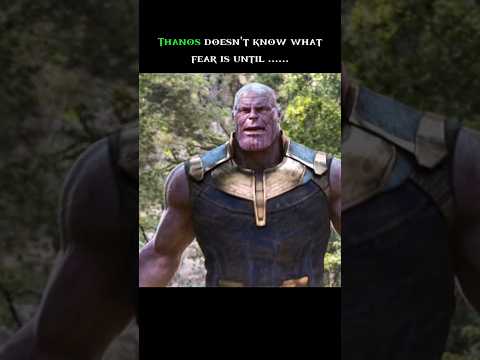 Thor showed fear to Thanos. #shorts