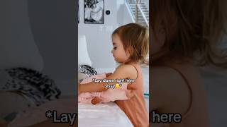 Toddler Practices Taking Care Of Sister