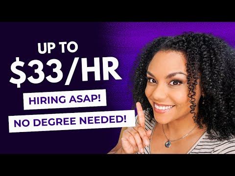 NEW Work From Home Jobs. No Degree, Hiring Immediately!