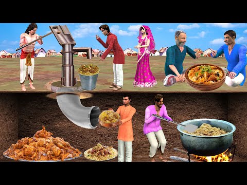 Magical Hand Pump Chicken Biryani Underground Secret Street Food Hindi Kahani Hindi Moral Stories