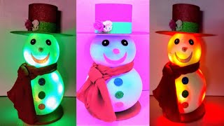 Muñeco de nieve para decorar por Navidad diy