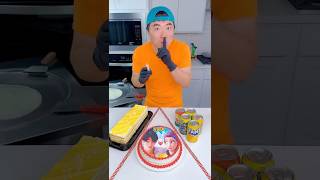 kpop demon hunters cake vs egg ice cream challenge!🍨 #funny by Ethan Funny Family