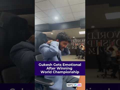 Gukesh Gets Emotional After Winning World Championship | Gukesh Viral Video