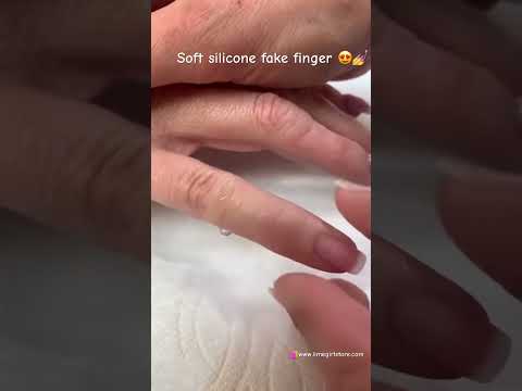 Soft silicone fake finger 😍💅 #nails #nailart #nailtutorial #nail #nailsart #nailextensions