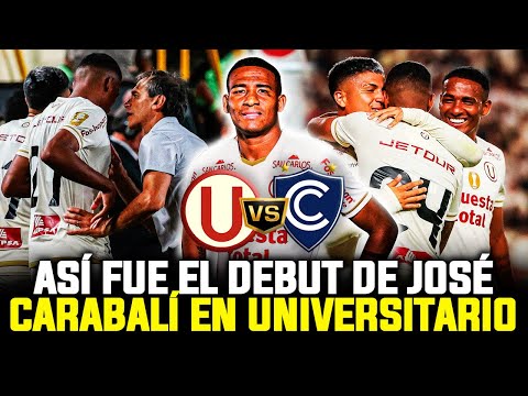 ¡UNA BALA! Así fue el INTERESANTE DEBUT de JOSÉ CARABALÍ con UNIVERSITARIO ante CIENCIANO