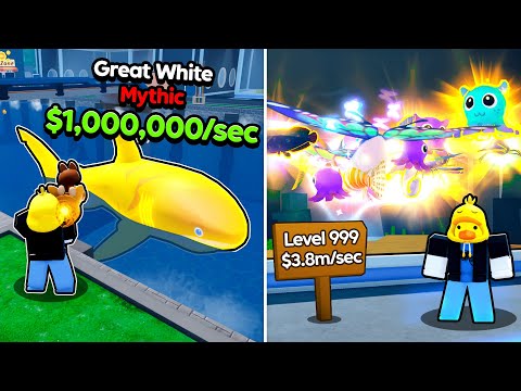 I Caught RAREST Fish and Built MAX LEVEL Aquarium in Roblox Fish and Fight!