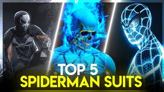TOP 5 Most Powerful Suits Of SPIDER-MAN @PJExplained