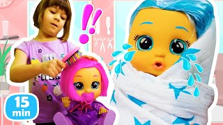 Bianca y Carl saben cómo cuidar a los bebés CryBabies para que no lloren