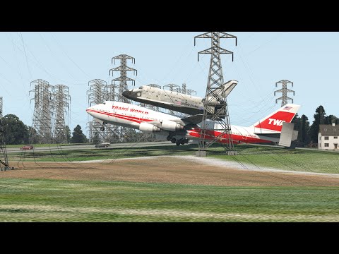 Massive Aircraft Shuttle Carrier Crash-Lands in Residential Neighborhood!