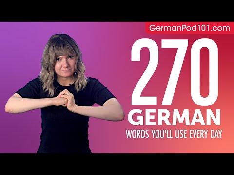 270 German Words You'll Use Every Day - Basic Vocabulary #67