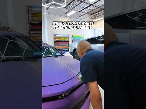 Client wanted something different! Ever seen how rally stripes are done? ๐ฅ #carwrapping #asmrvideo