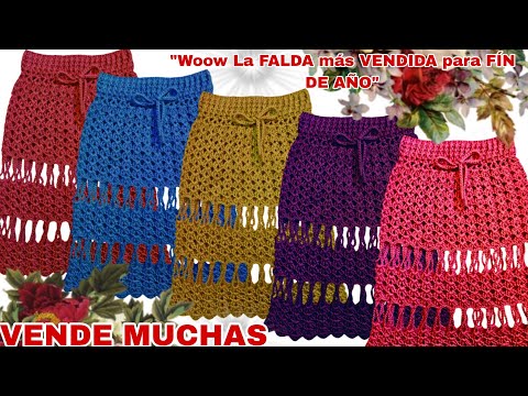 ⛔️ IMPRESIONANTES faldas para VENDER en FÍN DE AÑO 😱😱 (TODAS LAS MEDIDAS) 🥰