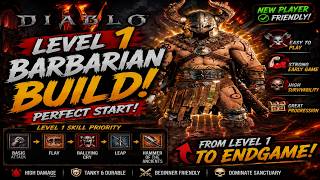 🔥 Road to Level 100 Starts NOW! | Level 1 Barbarian - Diablo IV Season 14
