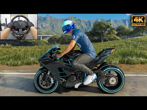 Kawasaki Ninja H2 Light Rider Edition  - The Crew Motorfest | Thrustmaster TX - Gameplay
