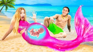 Como encontrei a Sereia Grávida na praia?