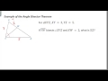 Exploring the Angle Bisector Theorem