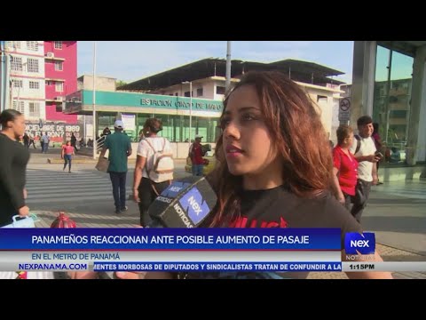 Panameños reaccionan ante posible aumento de pasaje en el Metro de Panamá