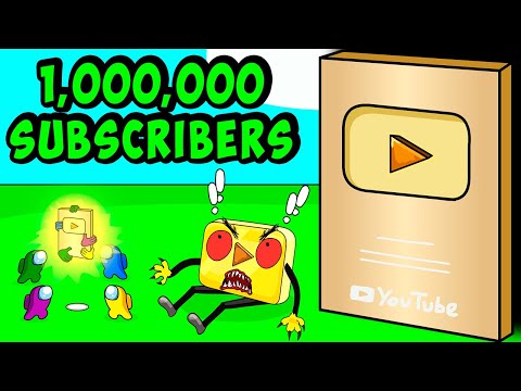 Among Us hit 1 million subscribers and unlocked the Gold Play Button!