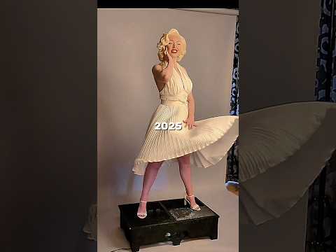 1955 Marilyn Monroe White Dress vs 2025 Copy