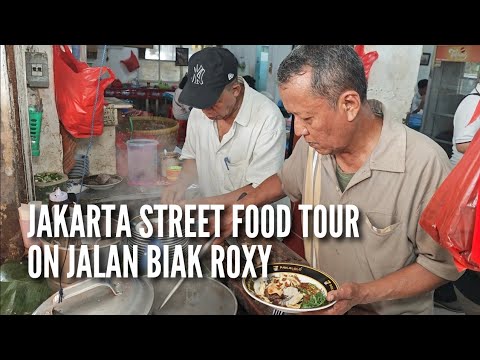 JAKARTA Street Food Tour on JALAN BIAK ROXY