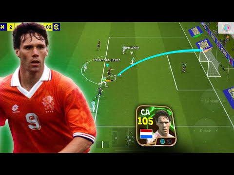 GamePlay com Van Basten 105 Finalizador nato eFootball 25 Mobile