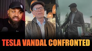 Tesla Cybertruck Owner Confronts Man after he Vandalized his Truck!