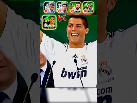 UNO DOS TRES HALA MADRID☠️RONALDO Vs Top 4 players of Madrid😱#efootball2025
