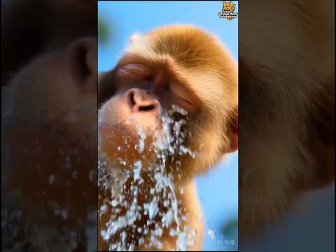Snack Attack Twist #animalpranks  #catstory  #aicat   #aicatstory   #catstory #monkeyfails #monkey