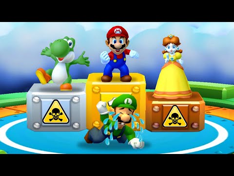 Mario Party 3DS - Best Minigames Peach Vs Luigi Vs Yoshi Vs Waluigi - Who’s the Ultimate Champion?