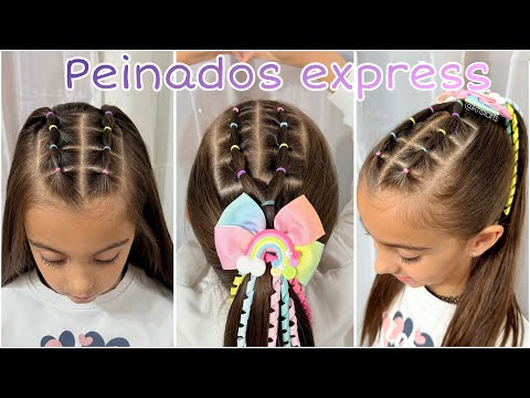 🌈2 PEINADOS RÁPIDOS Para Niñas Que Quieren Lucir GENIALES