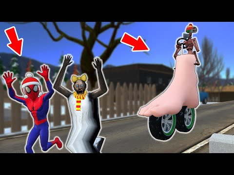 Granny vs *foot Motorbike* vs Siren Head vs Spider-Man - funny horror animation (p.191)