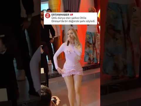 Otilia Giresun’da bir düğünde şarkı söyledi 😂 #otilia #music #shorts