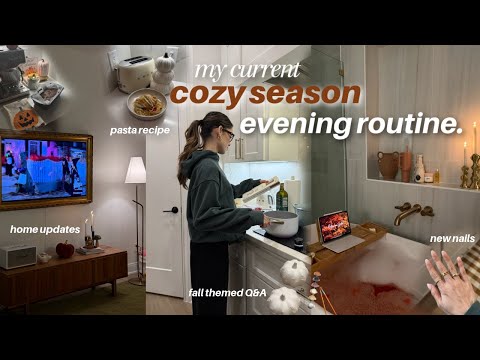 COZY SEASON evening routine 🌙🕯 | relaxing evening at home, new recipes, pumpkin painting, self care