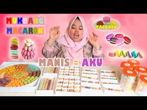 mukbang 1000 pcs macaron enak banget mantab