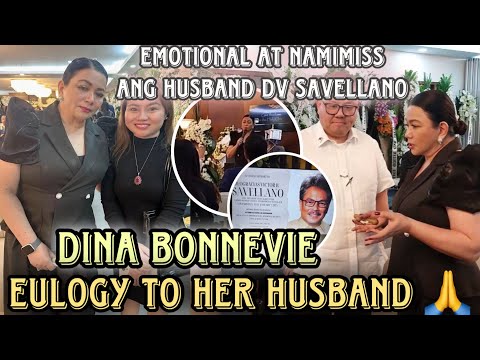 Dina Bonnevie nagbigay Eulogy at mensahe na sa mismong lamay ng kanyang Asawang si Usec.Dv Savellano