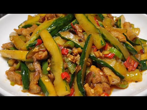 廚師長教你肉炒脆黃瓜的家常做法，步驟詳細，香辣爽脆【留意美食】#肉炒脆黃瓜家常做法#廚師長食譜分享 #香辣下飯家常菜 #低成本美味食譜